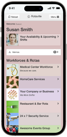 Rota Moile App Work Rota Mobile App