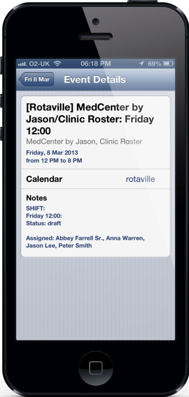 ICal Event Details