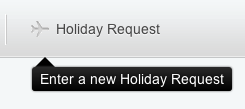 Holiday Request Menu Tab